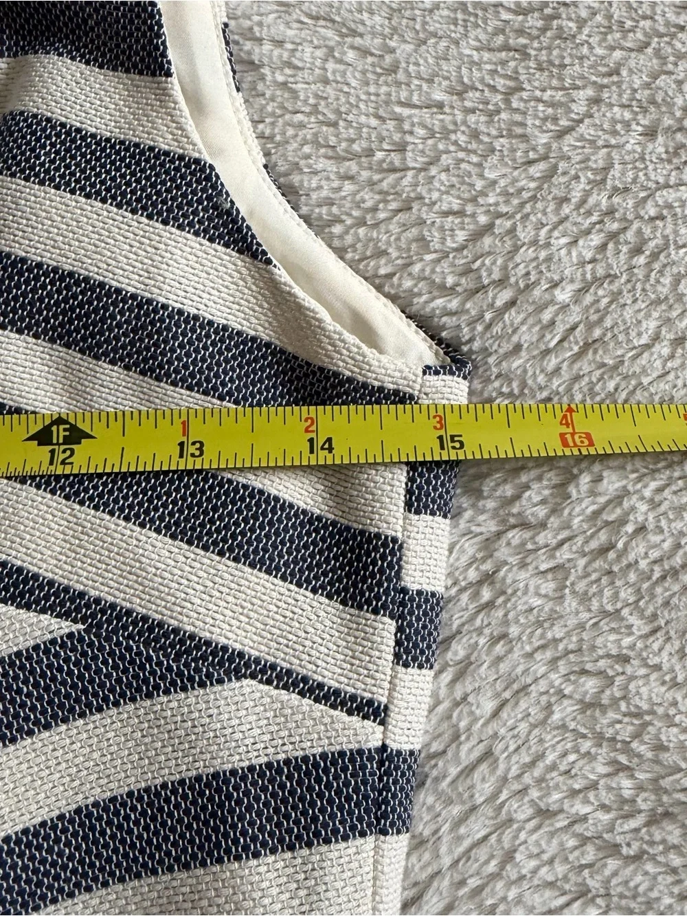 J.Crew Grey Striped Cotton Sheath Dress Sz O Nautical Old Money Quiet Luxury NWT